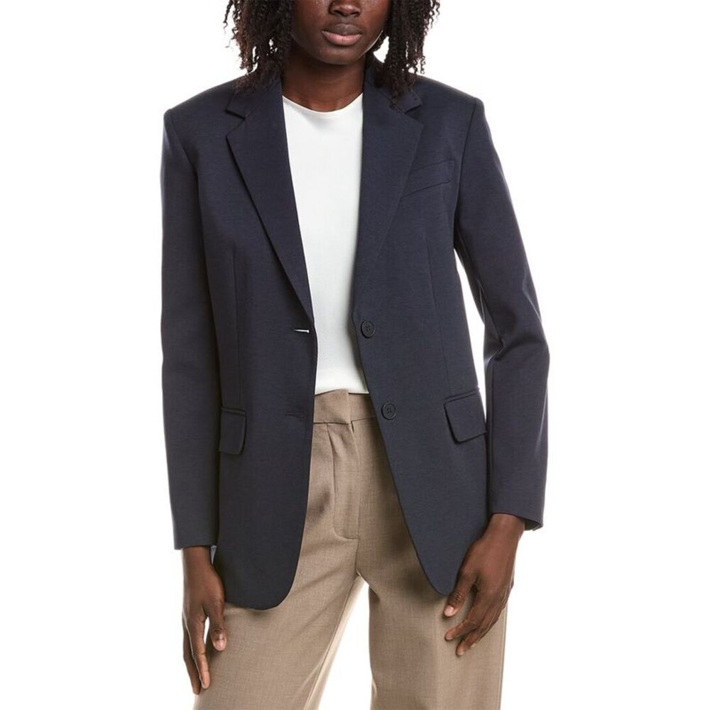 Max Mara Womens Weekend  Messina Jersey Jacket, Navy